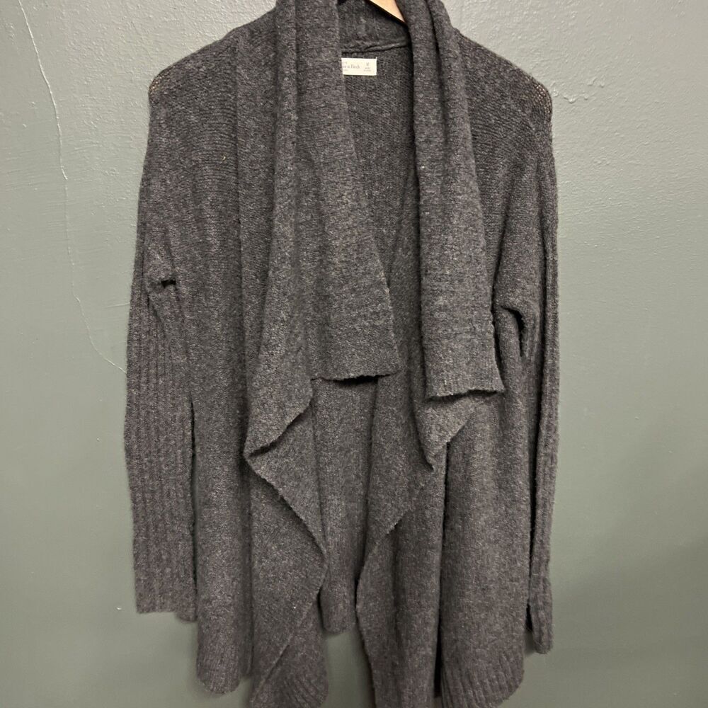 Abercrombie & Fitch Gray Open-Front Sweater Long Sleeve Medium Womens